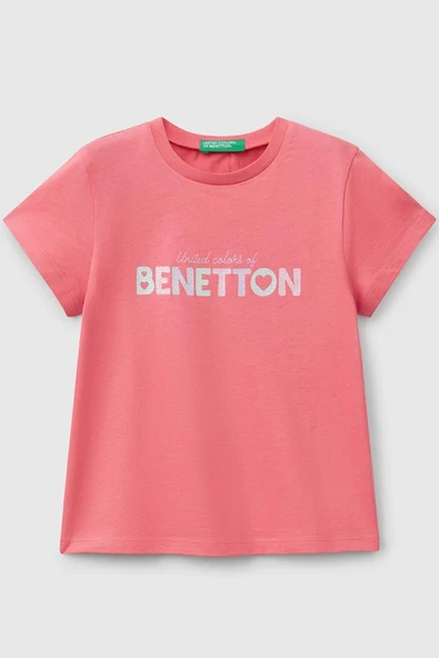 United Colors of Benetton Kız Çocuk T shirt Pembe 3I1XG10HU ürün görseli