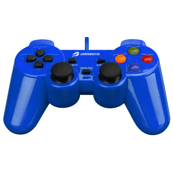 GameBooster GB-J101B Mavi Kablolu Titreşimli Gamepad (PC Uyumlu) - 2