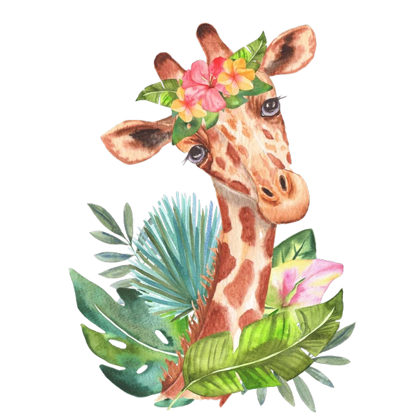 Çiçek Taçlı Zürafa ürün görseli 1