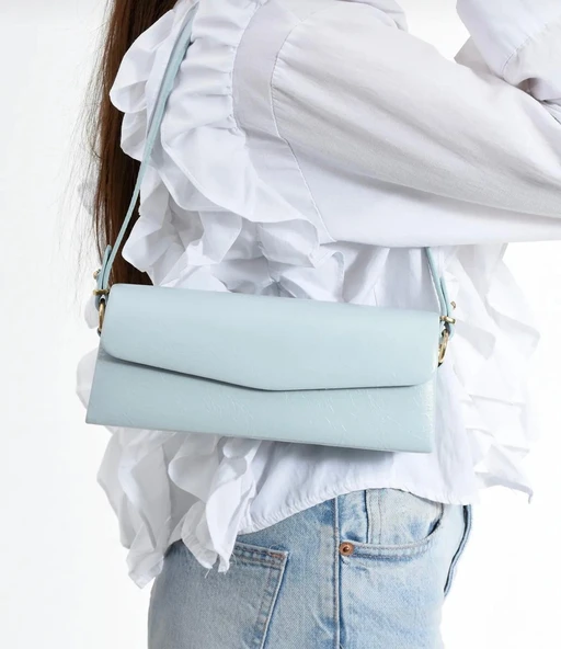 Lisbond Elegance Gloria Model Bebe Mavisi Kadın El Ve Omuz Çantası