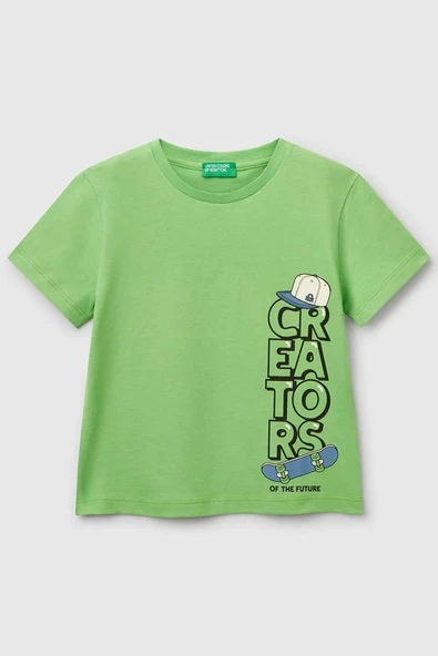 United Colors of Benetton Erkek Çocuk T shirt A.Yeşil 3I1XG10IJ