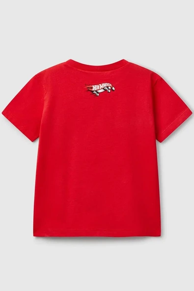 United Colors of Benetton Erkek Çocuk Hot Wheels T shirt Kırmızı 3I1XG10I3 - 2