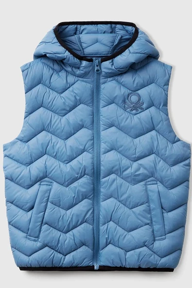 United Colors of Benetton Erkek Çocuk Yelek A.Mavi 2TWDCJ00R