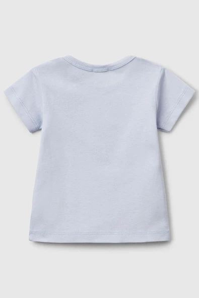 United Colors of Benetton Erkek Bebek T shirt A.Mavi 3I9WA1062 - 2