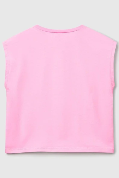 United Colors of Benetton Kız Çocuk G Tshirt A.Pembe 3JERC10PB - 2