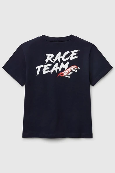 United Colors of Benetton Erkek Çocuk Hot Wheels T shirt Lacivert 3I1XG10I3 - 2