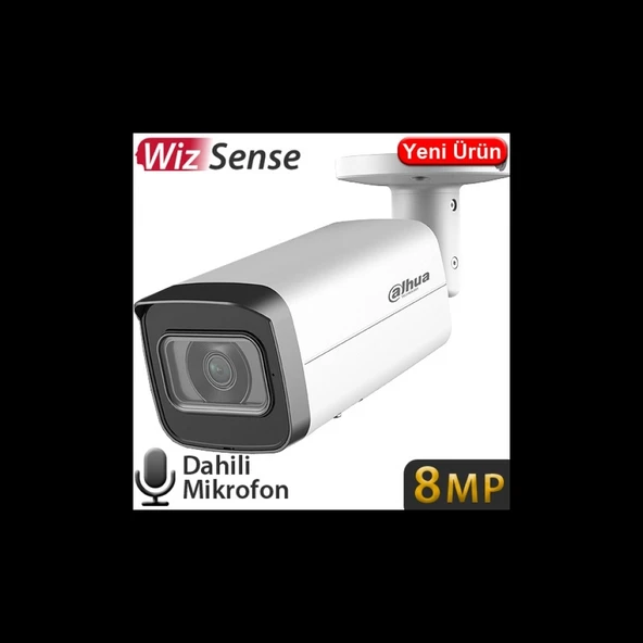 Dahua Ipc-hfw2841t-as-0360b 8mpix,  3,6mm Sabit Lens, H265+, 80mt Gece Görüşü, Dahili Mikrofon, Starlight, Ip67,  Poe Bu - 4