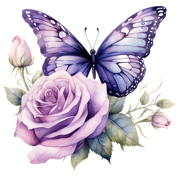 Uçuşan Kelebekler ve Çiçekler Duvar Stickerı - Resim 2