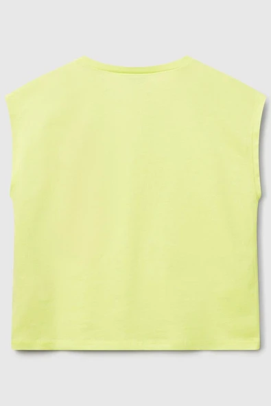 United Colors of Benetton Kız Çocuk G Tshirt Sarı 3JERC10PB - 2