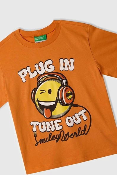 United Colors of Benetton Erkek Çocuk Smile T shirt Turuncu 3I1XG10IH - 2