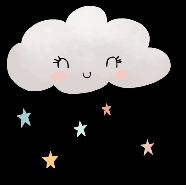 Sallanan Yıldızlı Uyuyan Bulut ürün görseli 1