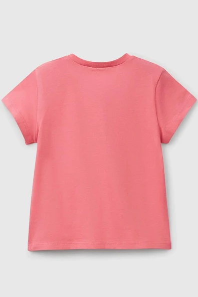 United Colors of Benetton Kız Çocuk T shirt Pembe 3I1XG10HU - 2