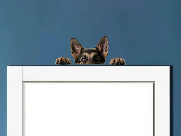 Alman Kurdu Köpek Duvar Sticker'ı ürün görseli 1