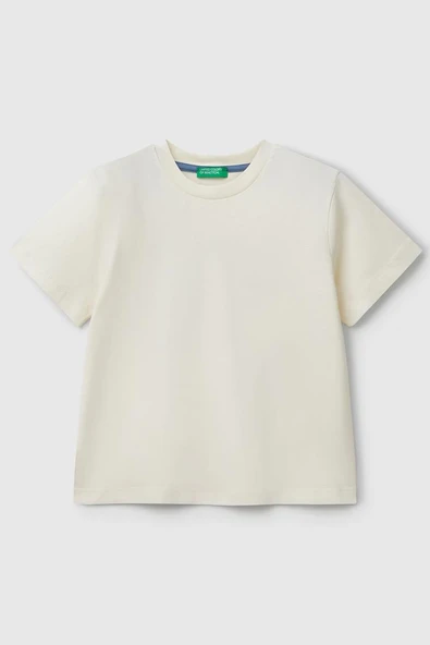 United Colors of Benetton Erkek Çocuk Tokyo T shirt Ekru 35RYG10I7