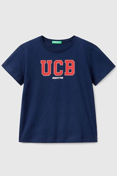 United Colors of Benetton Erkek Çocuk T shirt Lacivert 3I1XG10HT
