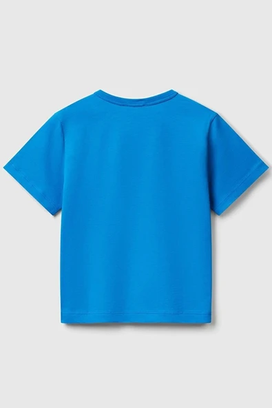 United Colors of Benetton Erkek Çocuk Tshirt Mavi 3JERG10JQ - 2