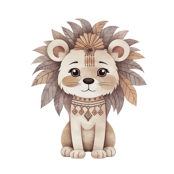 Aslan Yavrusu Duvar Stickerı ürün görseli 1