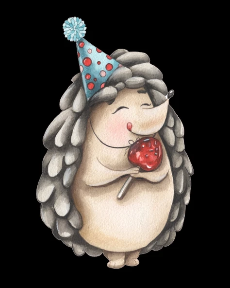 Kirpi Duvar Stickerı ürün görseli