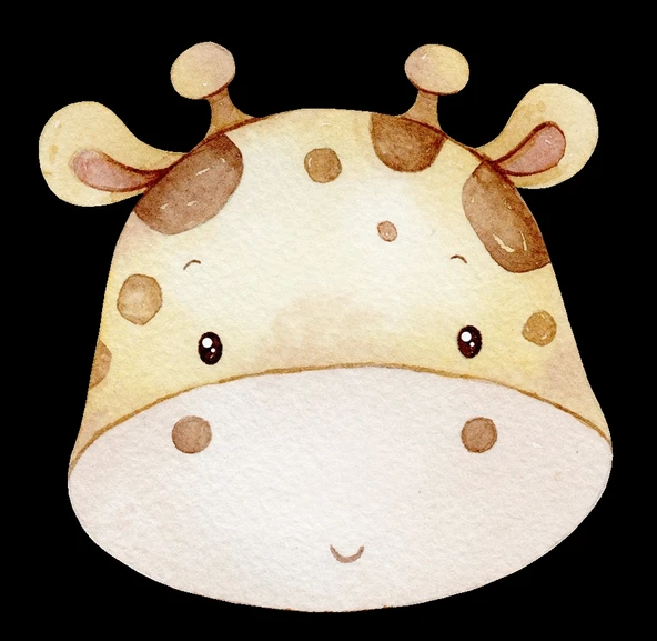 Zürafa Kafası Duvar Stickerı ürün görseli 1