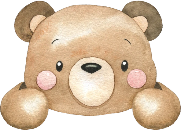 Oyuncu Ayı Kafası Duvar Stickerı ürün görseli 1