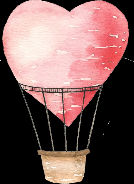 Kalp Balon Duvar Stickerı ürün görseli 1