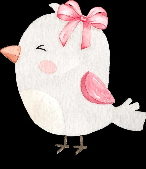 Fiyonklu Kuş Duvar Stickerı ürün görseli 1