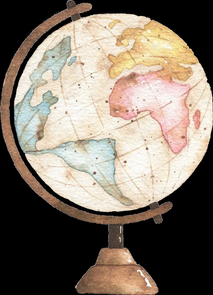 Dünya Küresi Duvar Stickerı ürün görseli 1