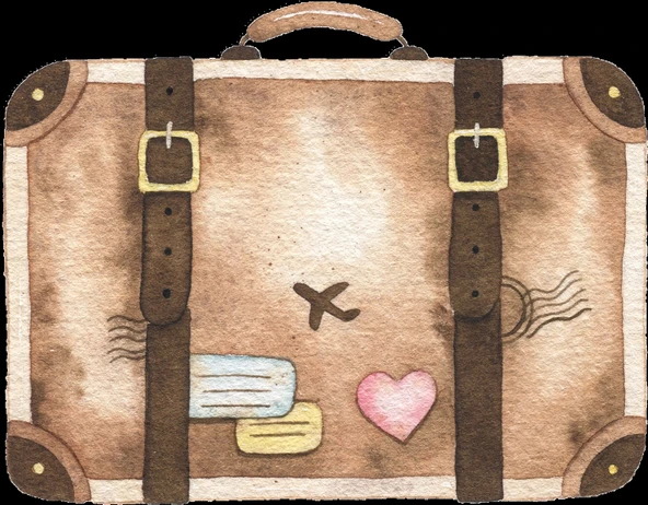 Eski Bavul Duvar Stickerı ürün görseli 1