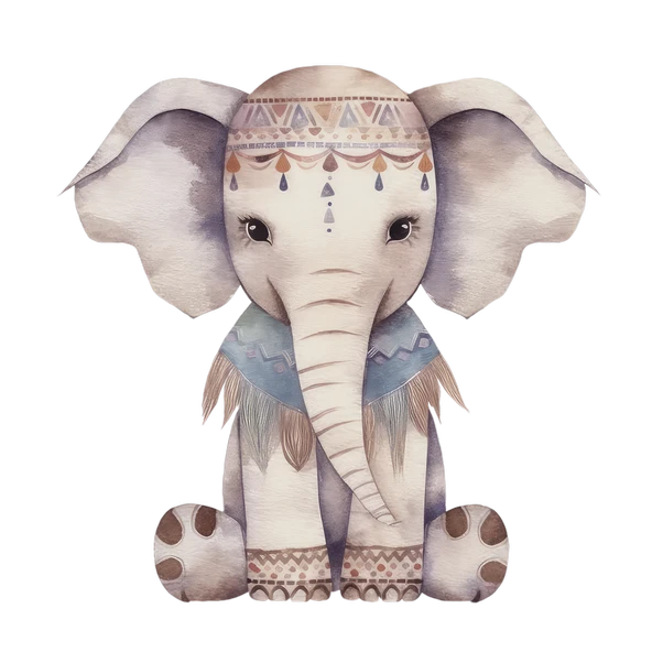 Fil Yavrusu Duvar Stickerı ürün görseli 1