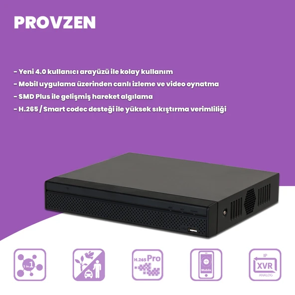PROVZEN DAHUA 10 KAMERALI İP KAMERA SETİ 1440P GECE GÖRÜŞLÜ - 3