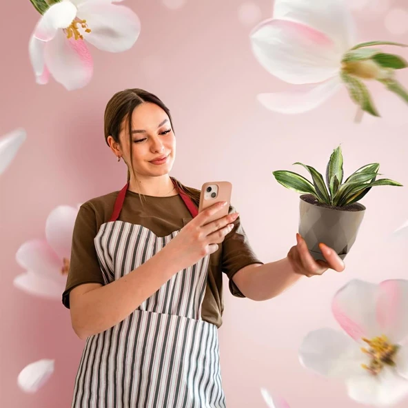 Omnipazar KRS-450 Yakamoz Tabaklı Plastik Saksı Takımı 0.3 Litre No 0 - 10