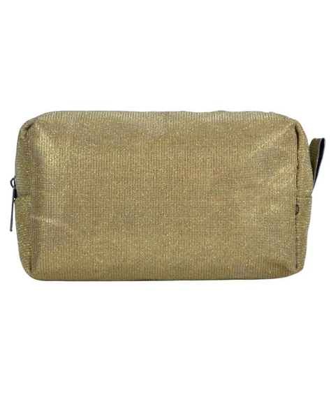 Yuga Makyaj Çantası Hologramlı Altın