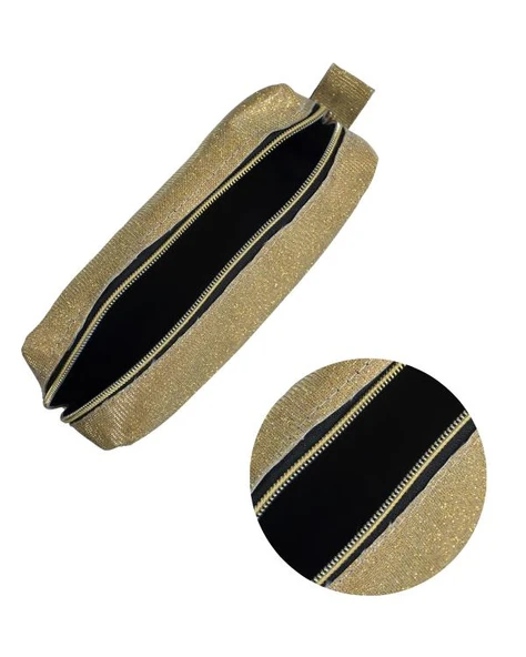 Yuga Makyaj Çantası Hologramlı Altın - 2