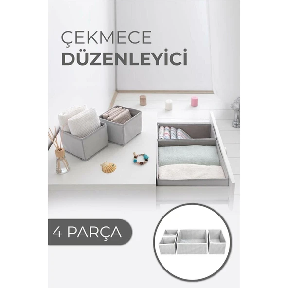Çekmece Düzenleme Kutu Seti Organizer 4lü Set - 6