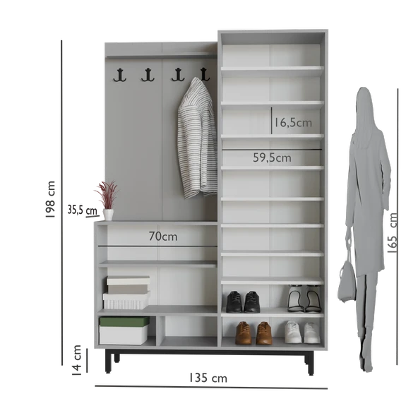 Abre PLAZA PORTMANTO VESTİYER AYAKKABILIK - 4