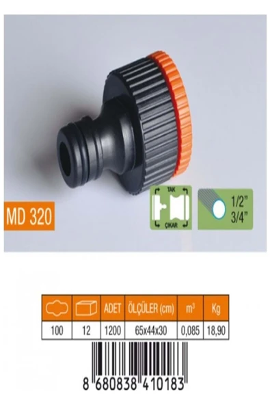 MEDALYAN 1/2-3/4 DİŞİ OTOMATİK MUSLUK BAĞLANTISI