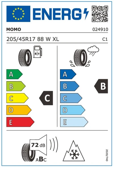 Momo 205/45 R17 88W XL M40 All Season Oto Dört Mevsim Lastiği ( Üretim Yılı: 2025 ) - 5
