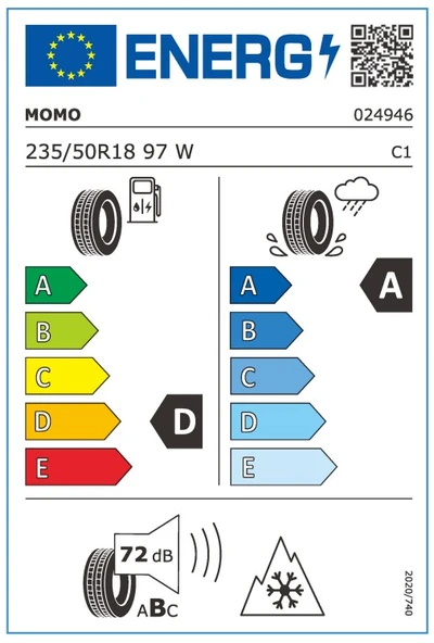 Momo 235/50 R18 97W M40 All Season Oto Dört Mevsim Lastiği ( Üretim Yılı: 2025 ) - 5