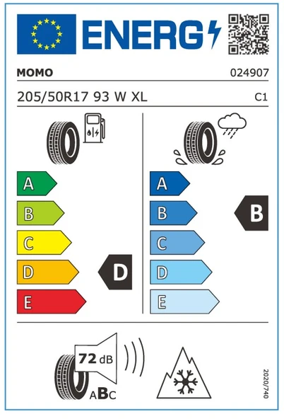 Momo 205/50 R17 93W XL M40 All Season Oto Dört Mevsim Lastiği ( Üretim Yılı: 2025 ) - 5