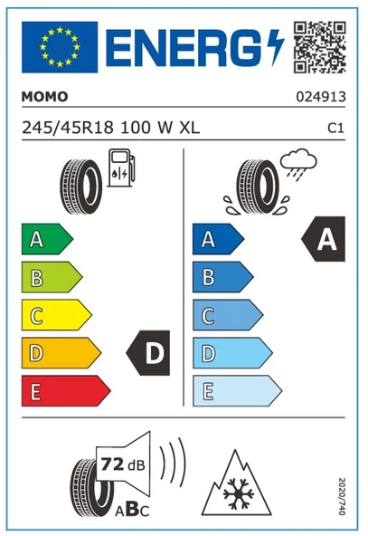 Momo 245/45 R18 100W XL M40 All Season Oto Dört Mevsim Lastiği ( Üretim Yılı: 2025 ) - 5