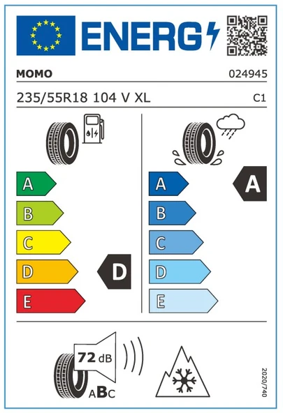Momo 235/55 R18 104V XL M40 All Season Oto Dört Mevsim Lastiği ( Üretim Yılı: 2025 ) - 5