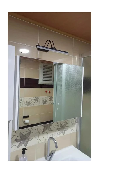 Mioled Modern Banyo Tablo Ayna Üstü Led Flüt Aplik Siyah Beyaz Işık - 2