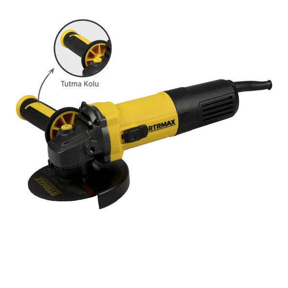 RTM1080 Avuç Taşlama Makinası 115 mm 750 W Devir Ayarlı - 4