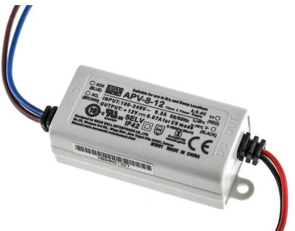 Meanwell Apv-08-12  8w 12v 0,67a Sabit Voltaj Led Driver İp42