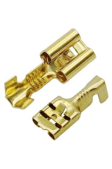 Atarex 6.3mm Tırnaklı Dişi Fiş Terminal Kablo Ucu 20 Adet