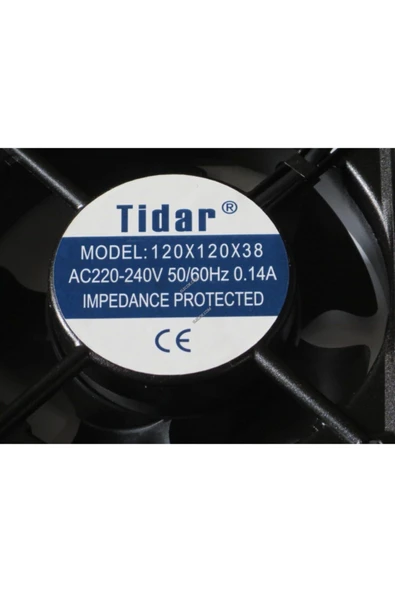 MazZ Kare Fan Tidar Uyumlu 120x120x38 220v. - 3
