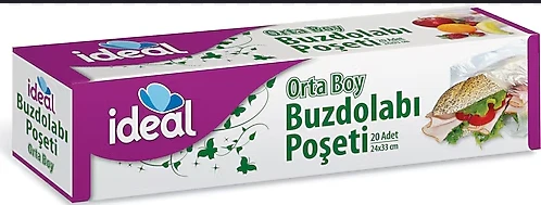 İdeal Buzdolabı Poşeti 20'li x 3 (60) Adet