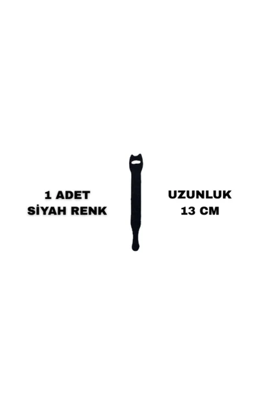 Atx Kablo Düzenleyici Kablo Toplama Cırt Cırtı 1 Adet Siyah Renk 13cm - 2
