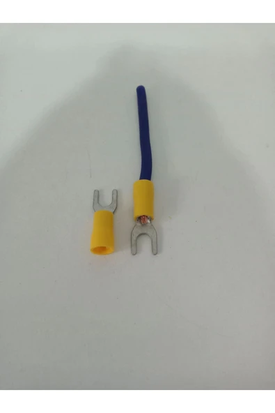 YSN 10ga 12ga Yalıtımlı Çatal Kablo Ucu - Amfiye Takılan Çatal Hoparlör Terminali - 4 Adet - 2
