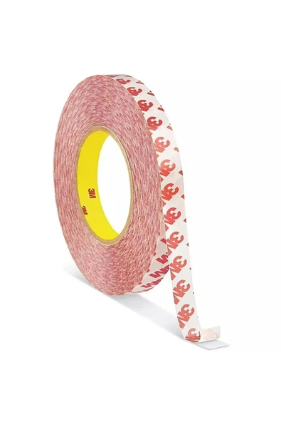 3M 9088 Çift Taraflı Bant - Şeffaf 9mm x 50 M - 3